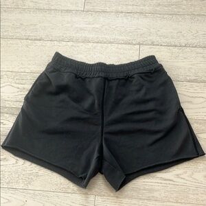 H&M Black Athletic Shorts with Elastic Waistband